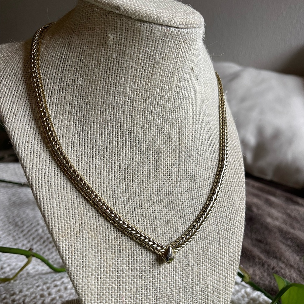 14k gold coated necklace